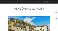 Desktop Screenshot of penzion-salamander.sk